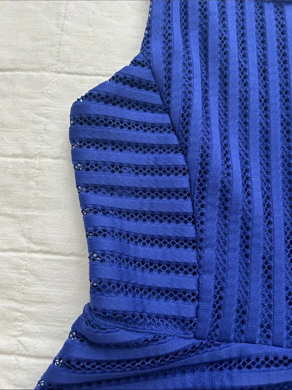 Kids Monteau Royal Blue Jeweled Neck Fit-and-Flare Dress